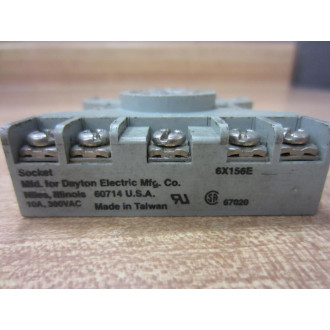 Dayton Electric 6X156E Relay Socket - Used