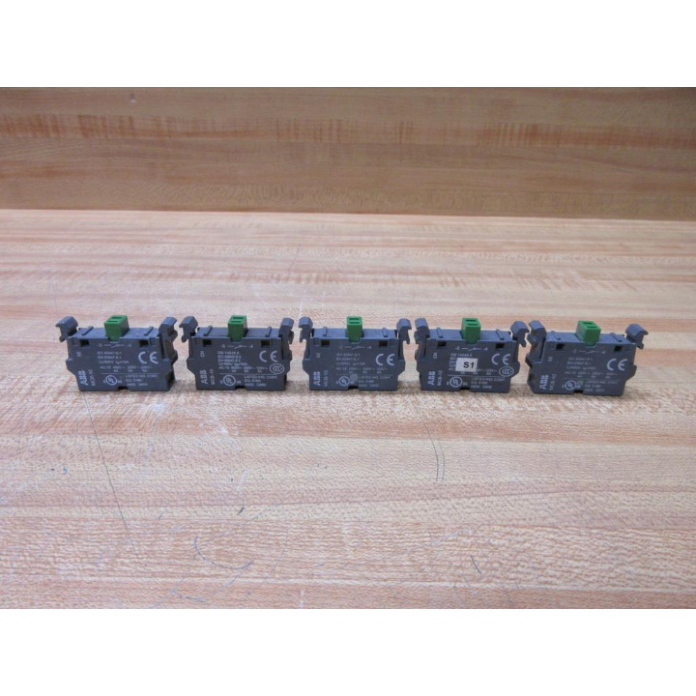 ABB MCB-10 Contact Block MCB10 1SFA611610R1001 (Pack of 5) - Used