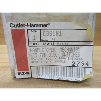 Cutler Hammer C361H1 Eaton Disconnect Switch Handle