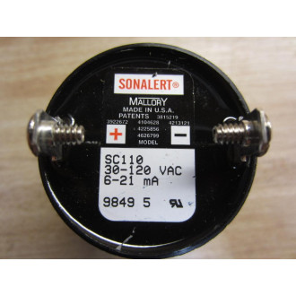 Mallory SC110 Sonalert 30-120VAC (Pack of 3) - Used