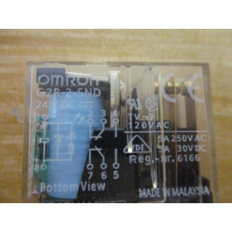 Omron G2R-2-SND-DC24 Relay G2R-2-SND-24VDC - New No Box