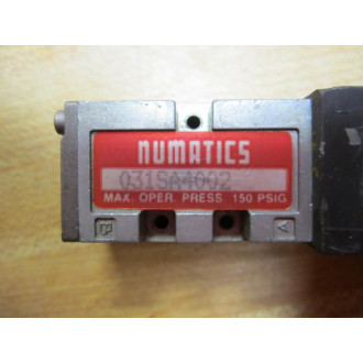 Numatics 031SA4002 Single Solenoid Valve W237-572B - Used