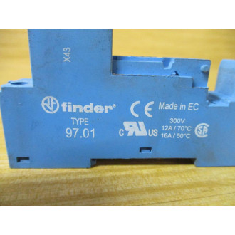Finder 97.01 Relay Socket 9701 (Pack of 5) - Used