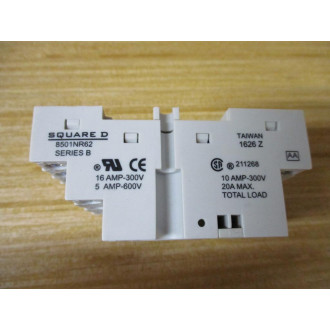 Square D 9501NR62 Relay Socket Ser. B - New No Box