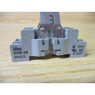 IDEC SY2S-05 Relay Socket SY2S05 W Extended Clips (Pack of 3) - Used