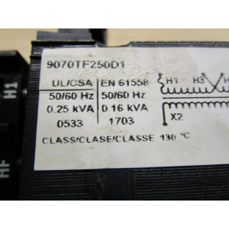 Square D 9070TF250D1 Transformer - Used
