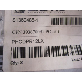 Parker PHCDPR12LX Cutting Ring Bag Of 8