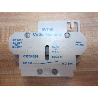 Cutler Hammer C320KGS1 Auxiliary Contact - Used