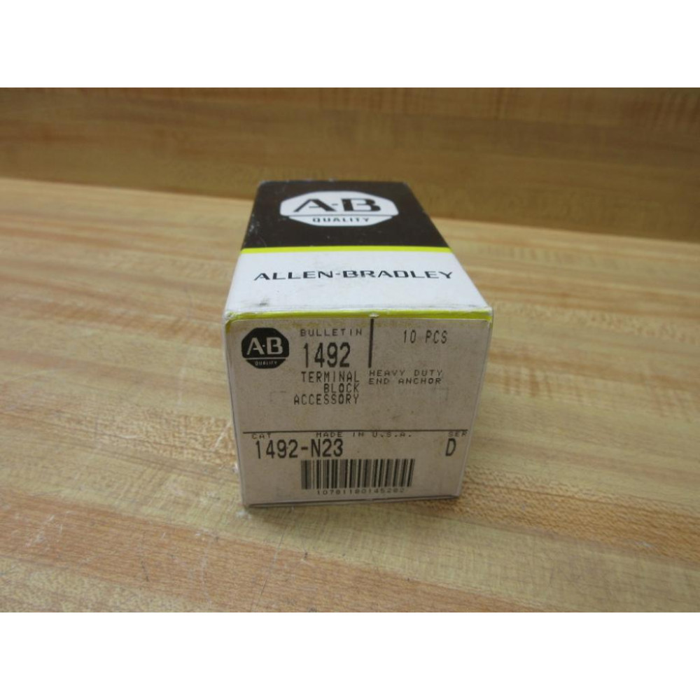 Allen Bradley 1492-N23 End Barrier 1492N23 EMPTY BOX ONLY!