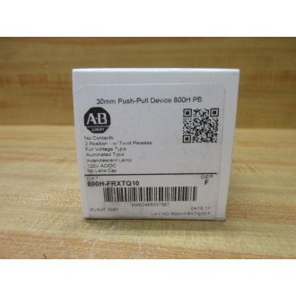 Allen Bradley 800H-FRXTQ10 Illuminated Push-Pull Device EMPTY BOX ONLY!