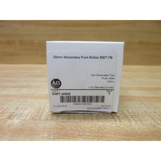 Allen Bradley 800T-A9D2 Push Button Switch EMPTY BOX ONLY!
