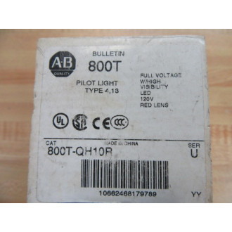 Allen Bradley 800T-QH10R Pilot Light Assy 800TQH10R
