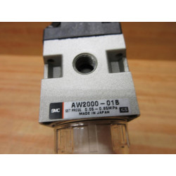 SMC AW2000-01B Filter Regulator AW200001B - Used