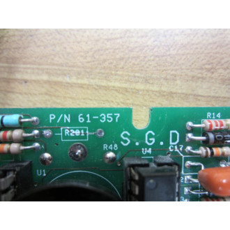 SGD 61-357 Circuit Board 61357 - Used