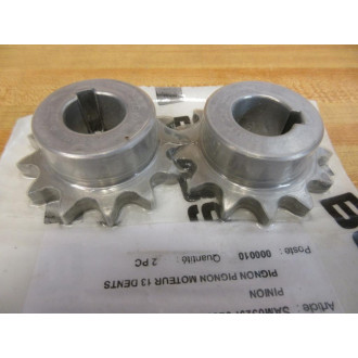 Bobst 329.2635L 13 Tooth Motor Sprocket 3292635L (Pack of 2)