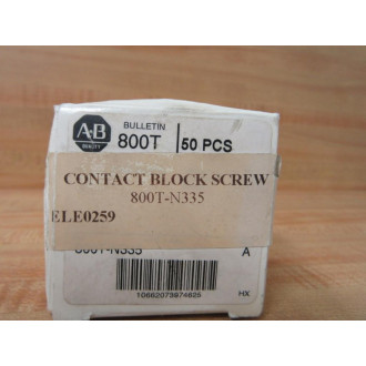 Allen Bradley 800T-N335 Contact Block Mount Screws (Pack of 50)
