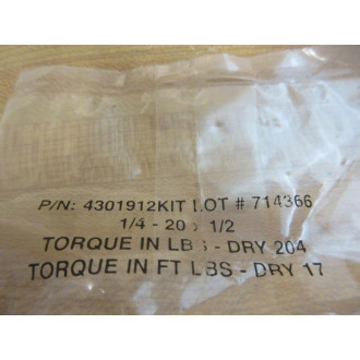 Rexnord 7300912 Capscrew Kit 10314073 (Pack of 8)