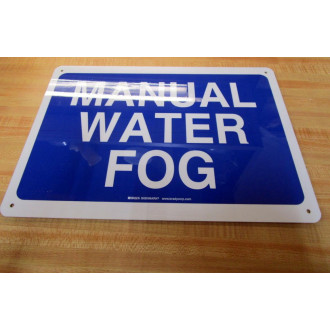 Brady 57-70853-12 Manual Water Fog Sign 577085312 (Pack of 20)