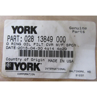 York 028 13849 000 O-Ring 02813849000 (Pack of 2)