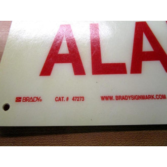 Brady 47273 Fire Alarm Sign 57-70853-11 Discolored (Pack of 20)