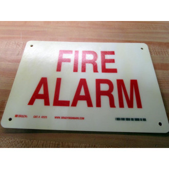 Brady 47273 Fire Alarm Sign 57-70853-11 Discolored (Pack of 20)