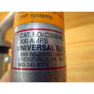 Universal Electric C300-WC2 Trolley Arm Hoist Collector C300WC2 WO Shoe - Used