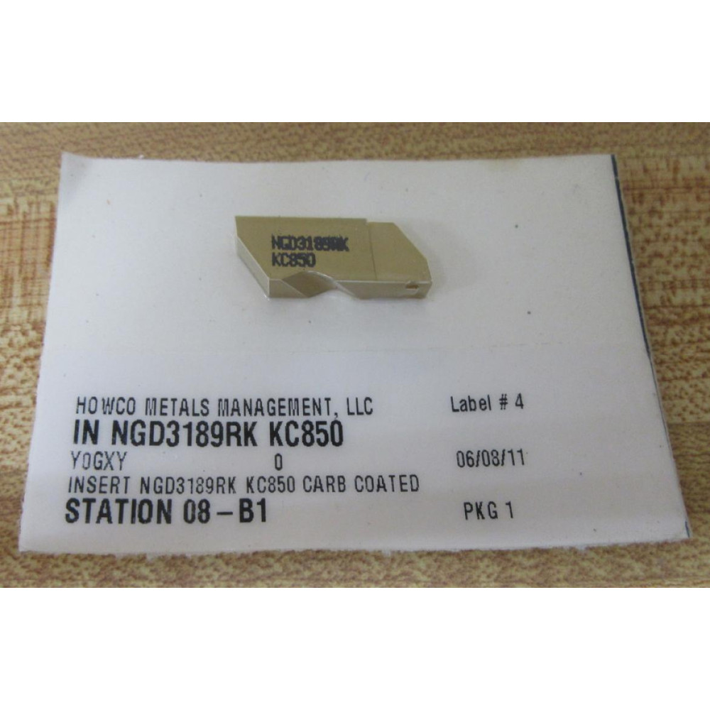Howco Metals Management NGD3189RK Carbide Grooving Insert
