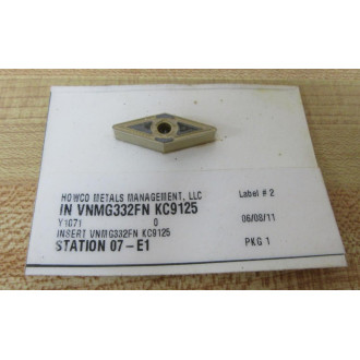 Howco Metals Management VNMG332FN Carbide Turning Insert