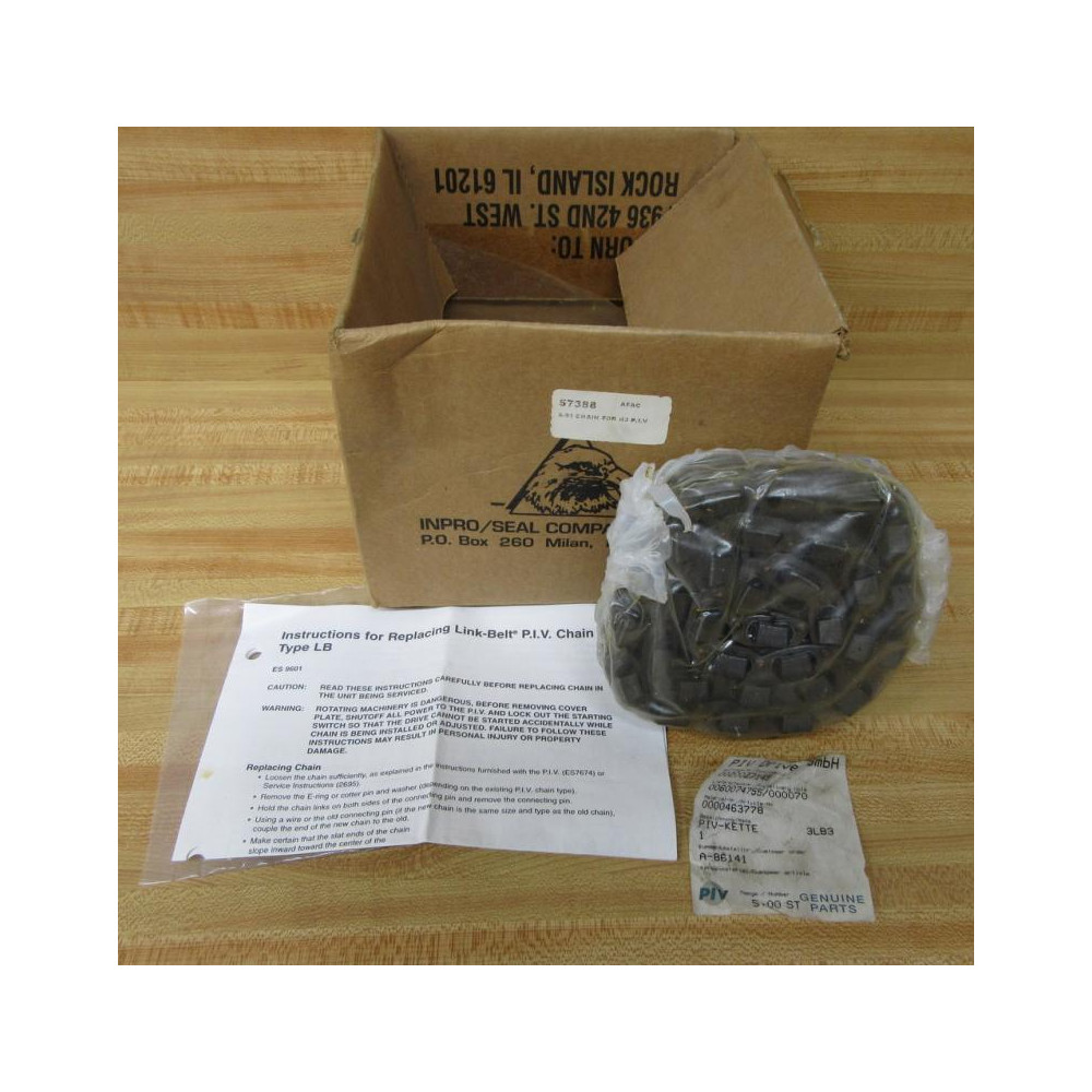Inpro Seal Company 57388 PIV Drive Chain Inpro Seal Company 57388 PIV Drive Chain