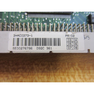 ABB 3HAC0373-1 DSQC 361 CPU Bd 3HAC03731 3 Non-Refundable - Parts Only