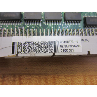 ABB 3HAC0373-1 DSQC 361 CPU Bd 3HAC03731 3 Non-Refundable - Parts Only