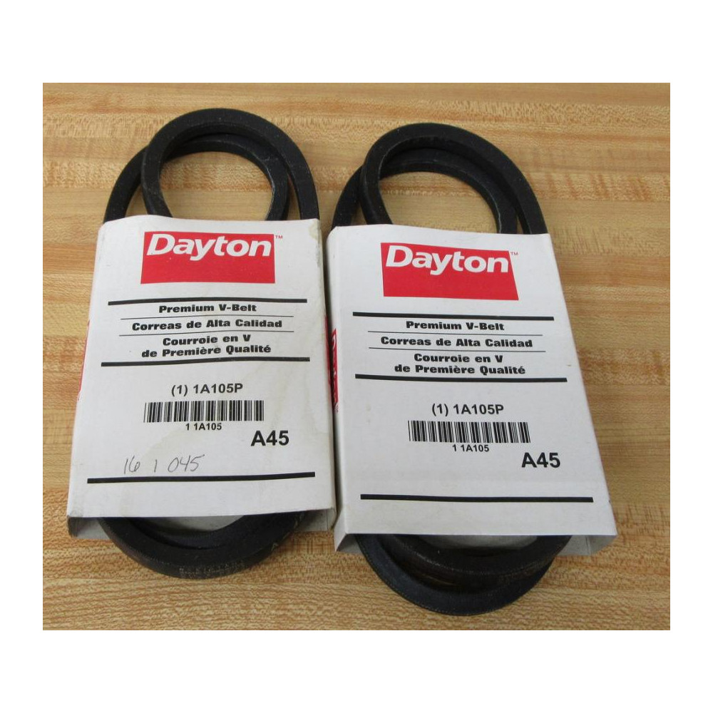 Dayton 1A105P V Belt A45 (Pack of 2) Dayton 1A105P V Belt A45 (Pack of 2)