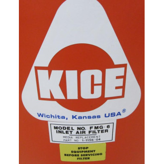 Kice FMG-6 Air Inlet Filter FMG6 Housing Only - New No Box