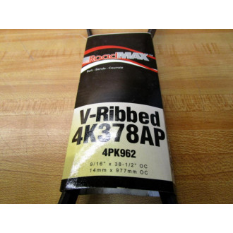 GM Roadmax 4K378AP V-Ribbed Belt 4PK962