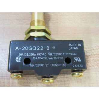Omron A-20GQ22-B Basic Switch wRoller Lever A20GQ22B (Pack of 2) - New No Box