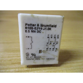 Potter & Brumfield R10S-E2Y4-J1.0K Relay R10SE2Y4J10K - Used
