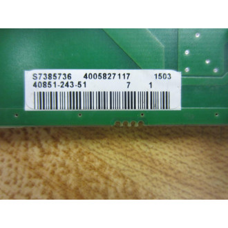 Allen Bradley A40851-243-51 Circuit Board A4085124351 2 - Parts Only