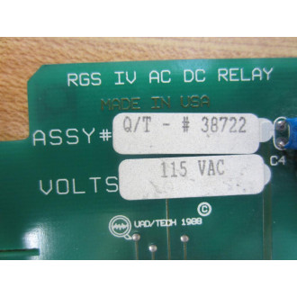 QuadTech 38722 RGS IV ACDC Relay Output Card - Parts Only