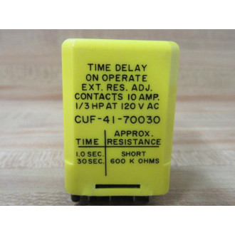 Potter & Brumfield CUF-41-70030 Time Delay Relay CUF4170030 (Pack of 3) - Used