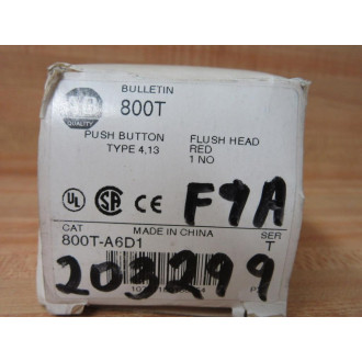 Allen Bradley 800T-A6D1 Button 800TA6D1