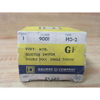 Square D 9001-HO2 Schneider Selector Switch 9001-H02