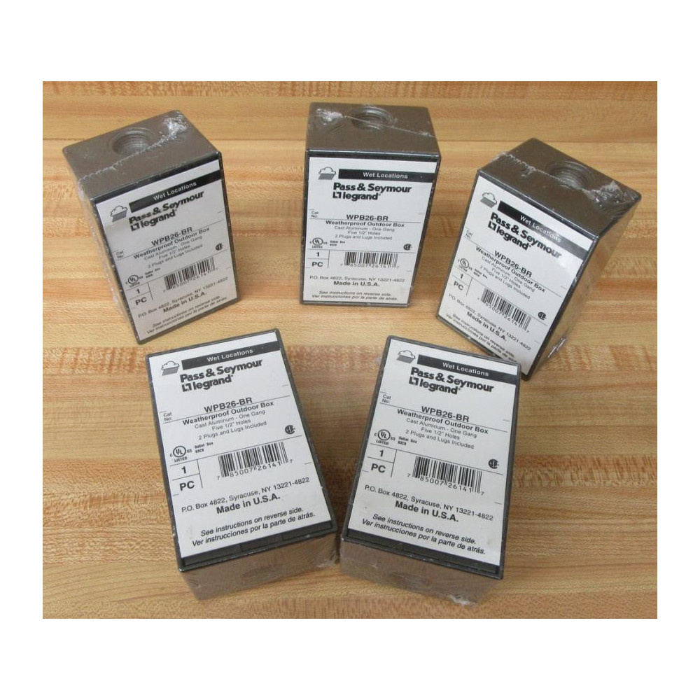 Pass & Seymour Legrand WPB26-BR Outdoor Box WPB26BR (Pack of 5)