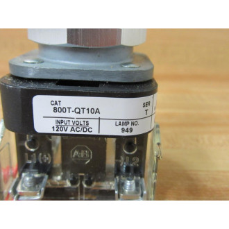 Allen Bradley 800T-QT10A Pilot Light 800TQT10A