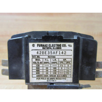 Furnas 42BE35AF142 Contactor - Used