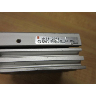 SMC MXS8-20AS Guided Cylinder MXS820AS - Used