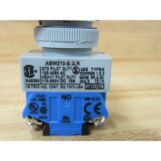 IDEC ABW210-B,G,R Non-Illuminated Pushbutton ABW210BGR - New No Box