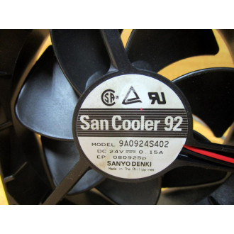 Sanyo Denki 9A0924S402 San Cooler 92 Fan - New No Box