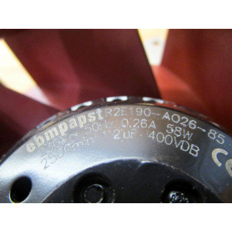 Ebmpapst R2E190-AO26-85 Fan WMount R2E190AO2685 - Used