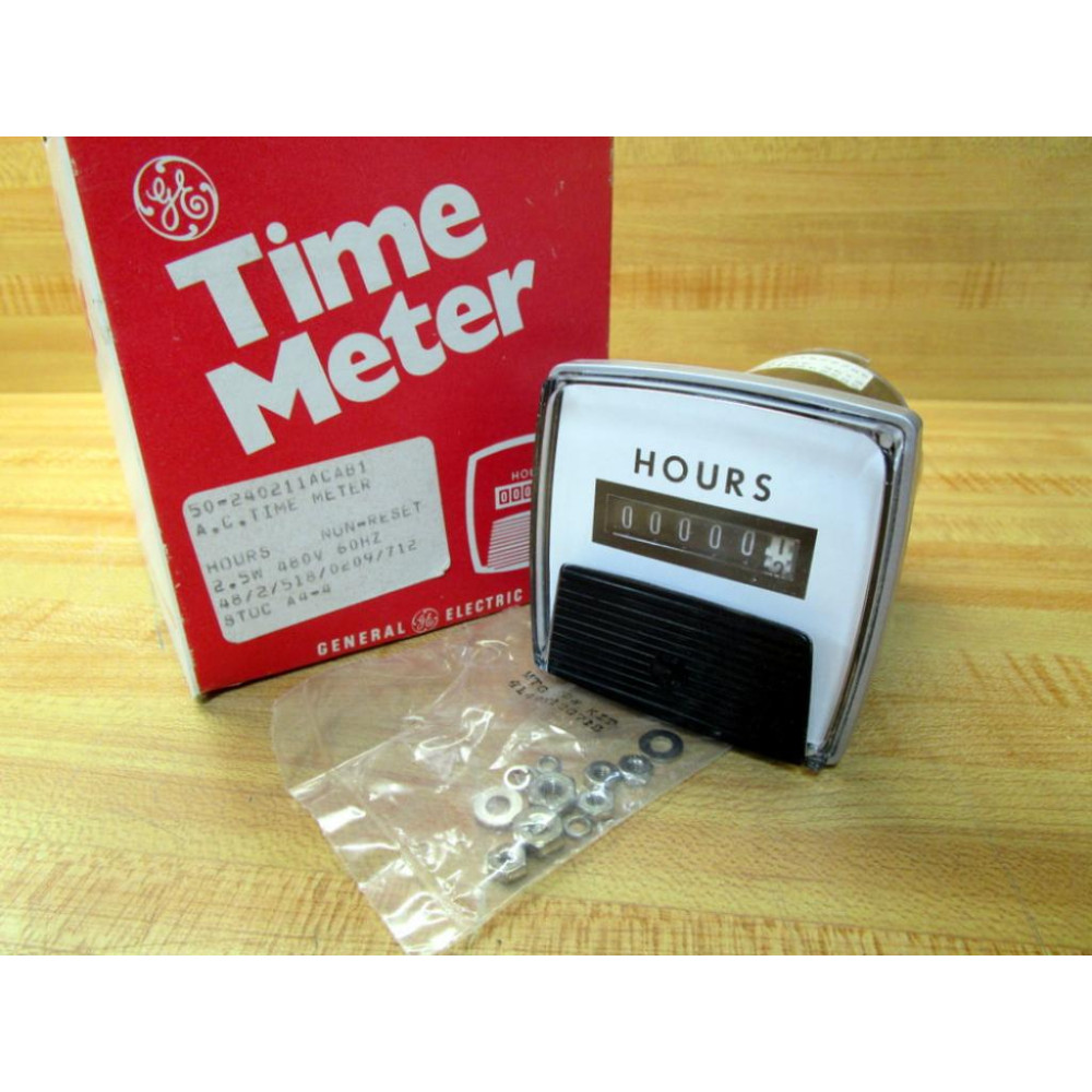 General Electric 50-240211ACAB1 Hour Time Meter 50240211ACAB1 General Electric 50-240211ACAB1 Hour Time Meter 50240211ACAB1