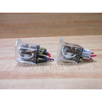 Omron LY2F-DC24V Relay LY2F-24VDC wWires (Pack of 2) - Used